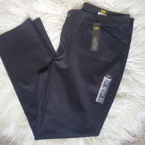 Lee Relaxed Fit Straight Leg Black Pants Womens Size 18 Long NWT